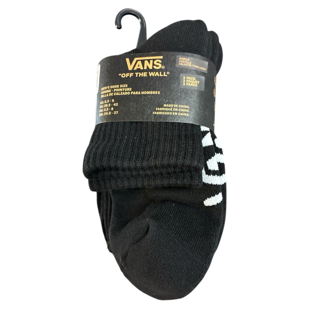 Vans Off The Wall 3-Pack ankle socks Men's Shoe Size US 6.5-9 new
